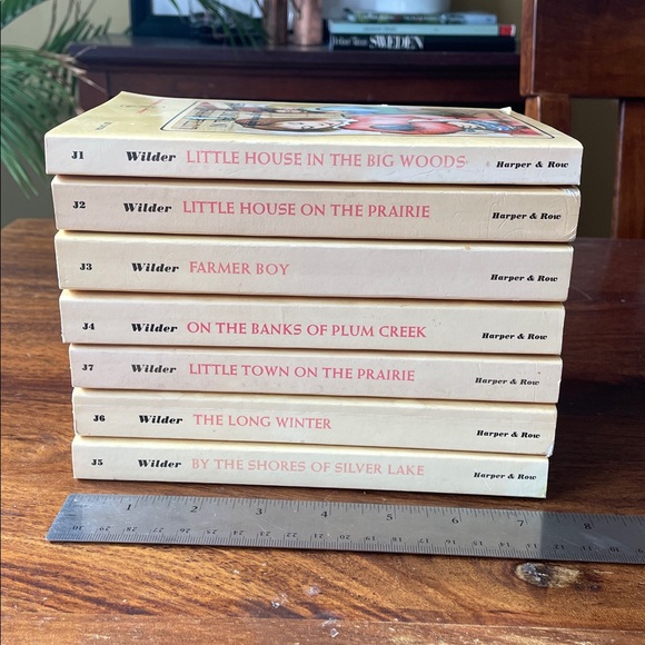 7 Little House Books By Laura Ingalls Wilder Kids Chapter Paperback Vintage 1981 - Picture 3 of 14